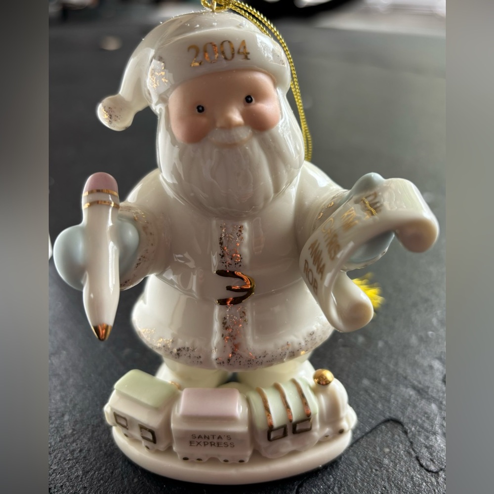 Santa's Special List 2004 Lenox Christmas Ornament